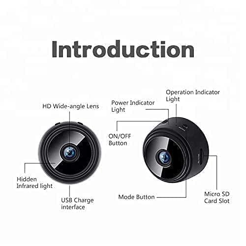 New Mini Wireless WiFi Security Camera | HD 1080p Indoor Video Recorder with Low Light Vision | Portable & Magnetic | Home and Office Monitor