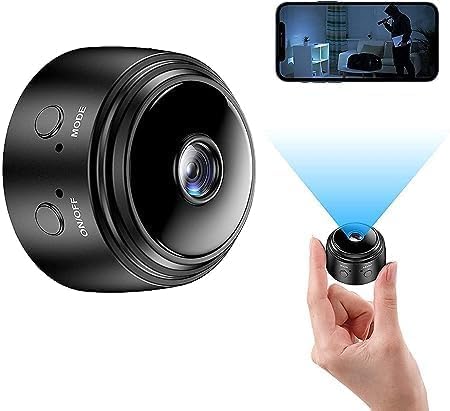 New Mini Wireless WiFi Security Camera | HD 1080p Indoor Video Recorder with Low Light Vision | Portable & Magnetic | Home and Office Monitor