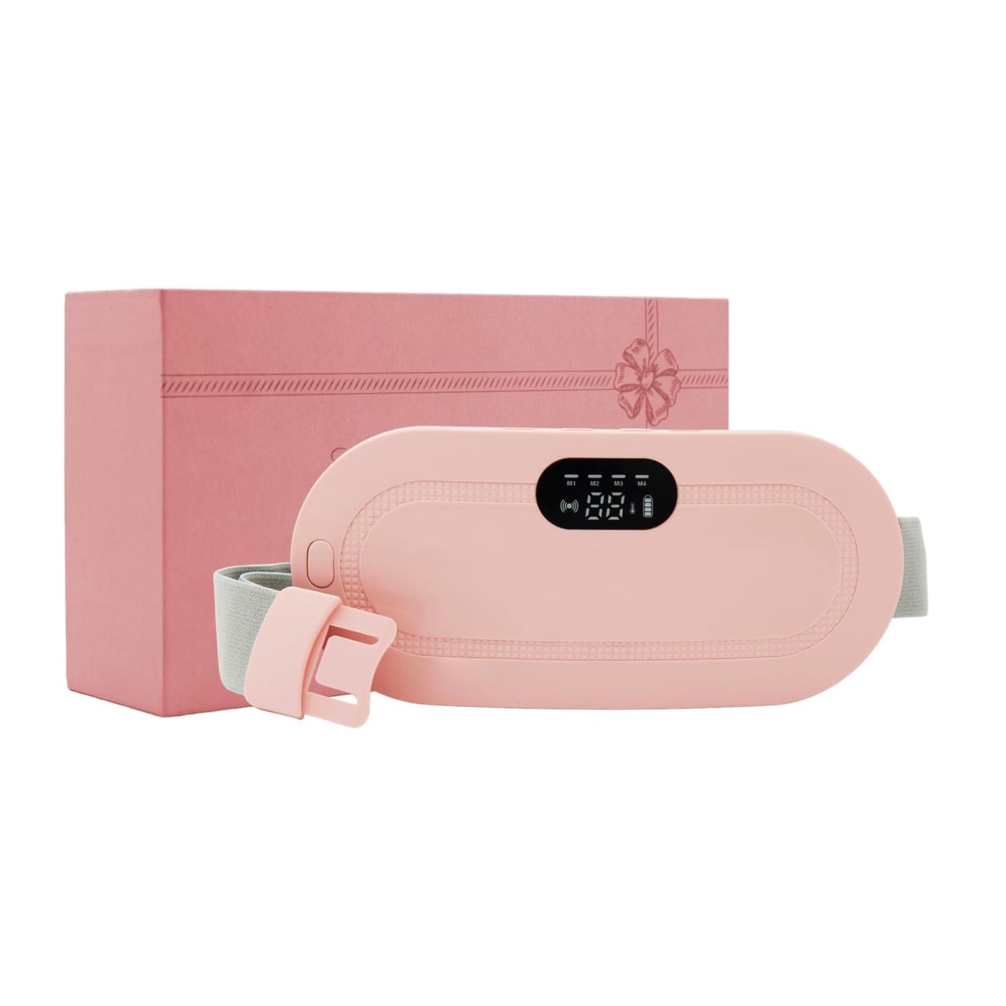 Electric Heating Pads Menstrual Period Pain Relief Heating Belt, Period Cramp Relief Device, Back or Belly Heat Pad for Women and Girls, 3 Heat Levels & 4 Massage Modes |