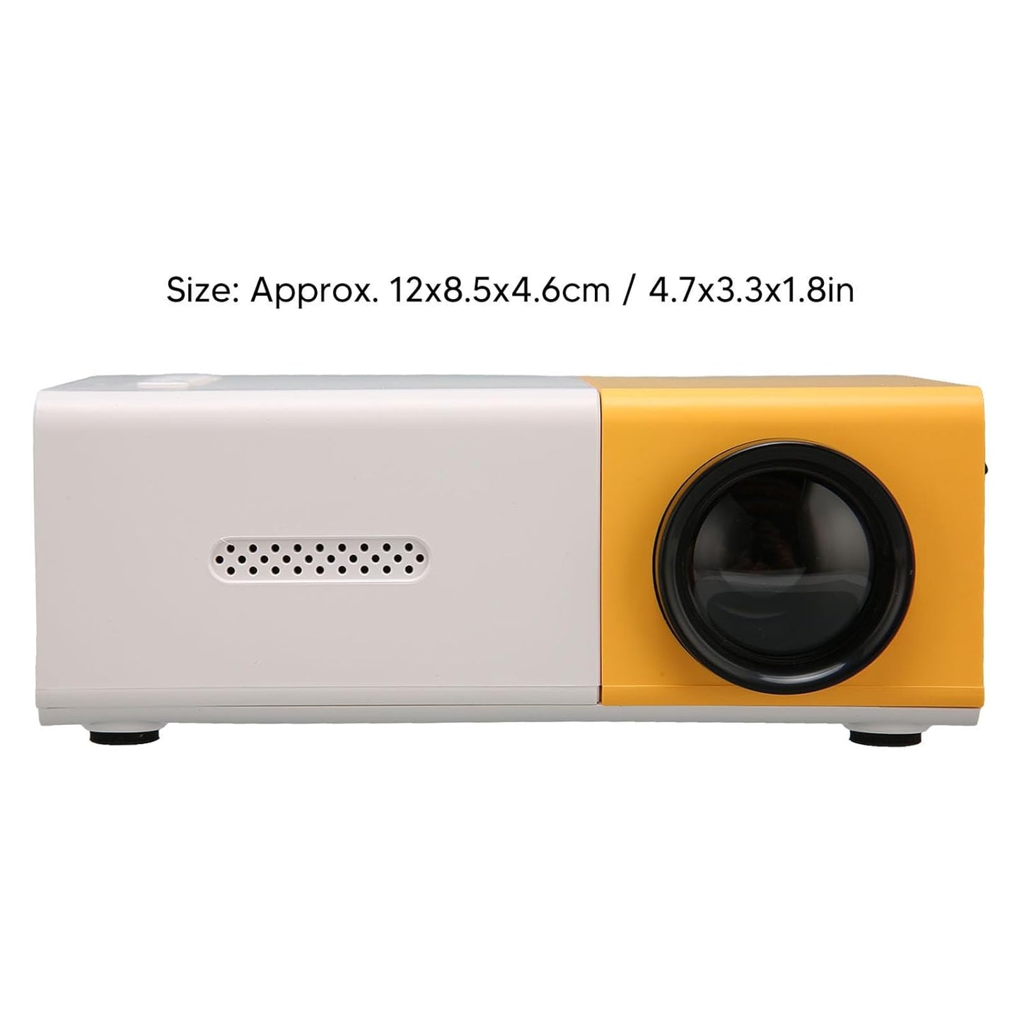 Mini Projector, Full HD 1080P Vedio Projector, Portable Movie Projector, Multimedia Home Theater Projector Compatible with HDMI, USB, VGA, AV