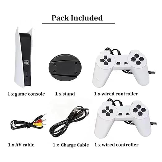 Ultimate Retro Gaming Gift 2.4 G wireless controller game station : GS5 Tv Console With 300 Built-In 8-Bit Games|Usb Wired & Av Output Retro Gaming Console For Tv|Classic Retro Game Station For Family Fun