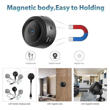 New Mini Wireless WiFi Security Camera | HD 1080p Indoor Video Recorder with Low Light Vision | Portable & Magnetic | Home and Office Monitor