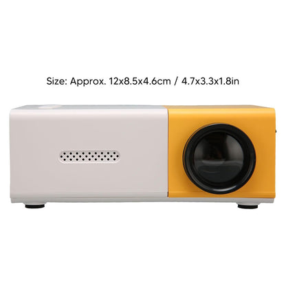 Mini Projector, Full HD 1080P Vedio Projector, Portable Movie Projector, Multimedia Home Theater Projector Compatible with HDMI, USB, VGA, AV