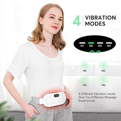 Electric Heating Pads Menstrual Period Pain Relief Heating Belt, Period Cramp Relief Device, Back or Belly Heat Pad for Women and Girls, 3 Heat Levels & 4 Massage Modes |