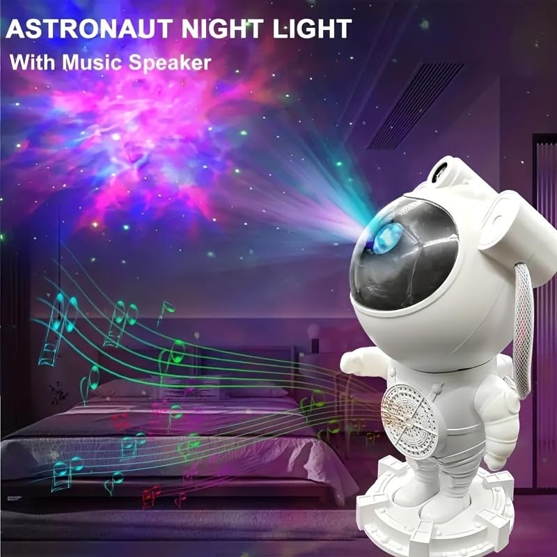 Galaxy Light Projector with Ocean Wave Projector, Music Speaker, Voice Control and Timer, Nebula Cloud Projector for Kids Adults Bedroom/Decoration/Birthday/Party